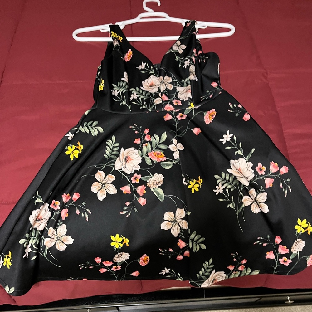 Flowery Formal Dress